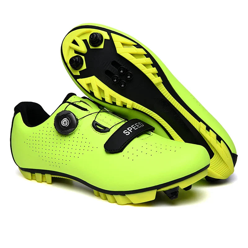 Unisex Mountain Bike Cycling Shoes Self-Locking Breathable Road Bicycle Flat Sneakers