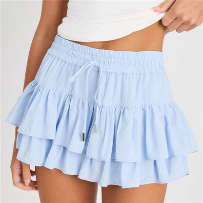 Women's Mini Ruffle Skirt - 
Fashinoza