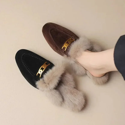 Women's Whisper Fur Mules - 
Fashinoza