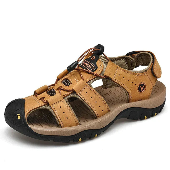 Men's Closed Toe Sandals Adjustable Strap - Fashinoza