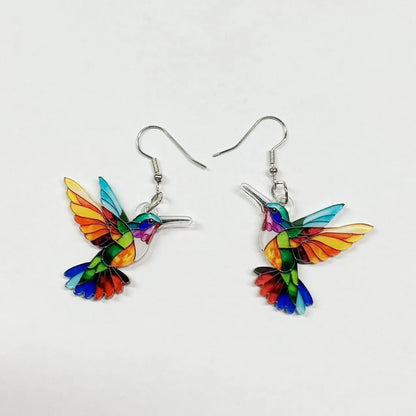Hummingbird Prism Drop Earrings