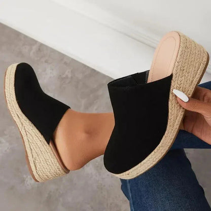Casual Orthopedic Wedge Mule Sandals