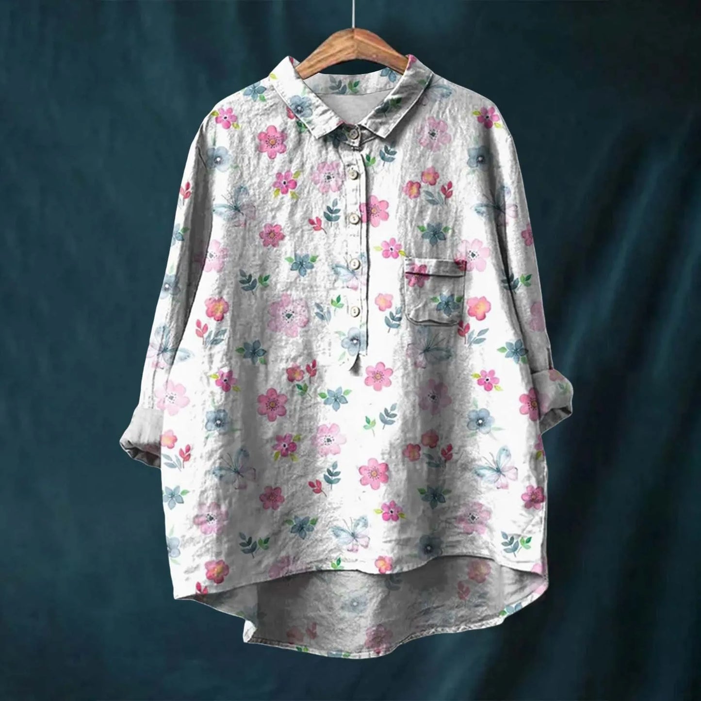 Jasmine | Women Spring Printed Button Top
