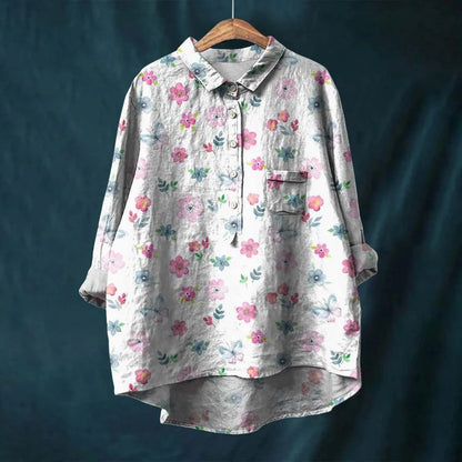 Jasmine | Women Spring Printed Button Top