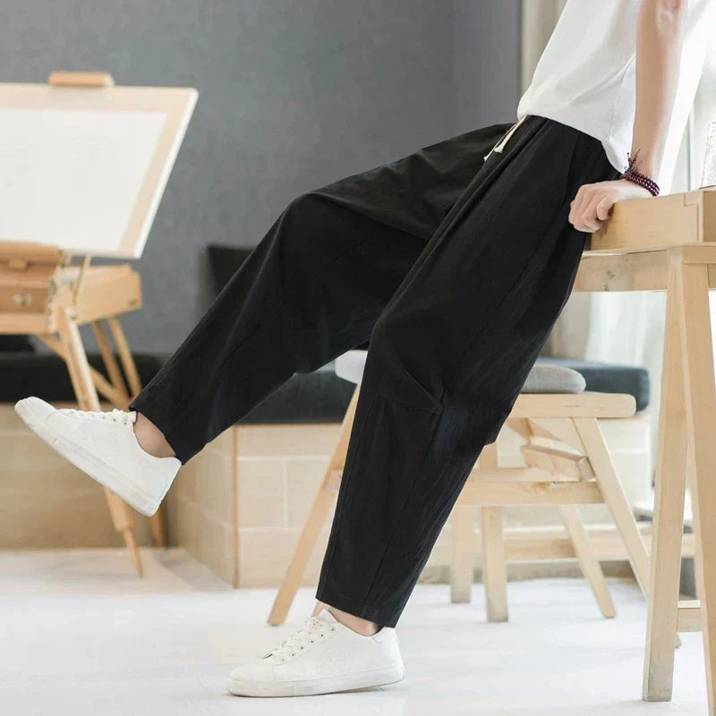 Relaxed Everyday Drawstring Trousers