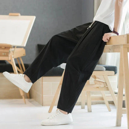Relaxed Everyday Drawstring Trousers