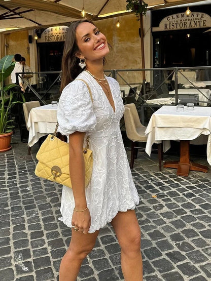 Women's Floral Dress Romantic Style