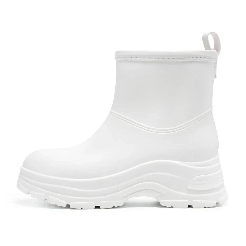Women's Waterproof Mid-Calf Boots Thick Outsole Slip-Resistant