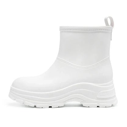 Women's Waterproof Mid-Calf Boots Thick Outsole Slip-Resistant