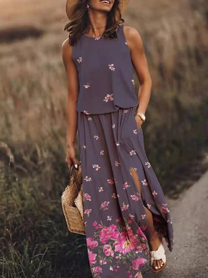 Women's Graphic Print Maxi Dress Summer