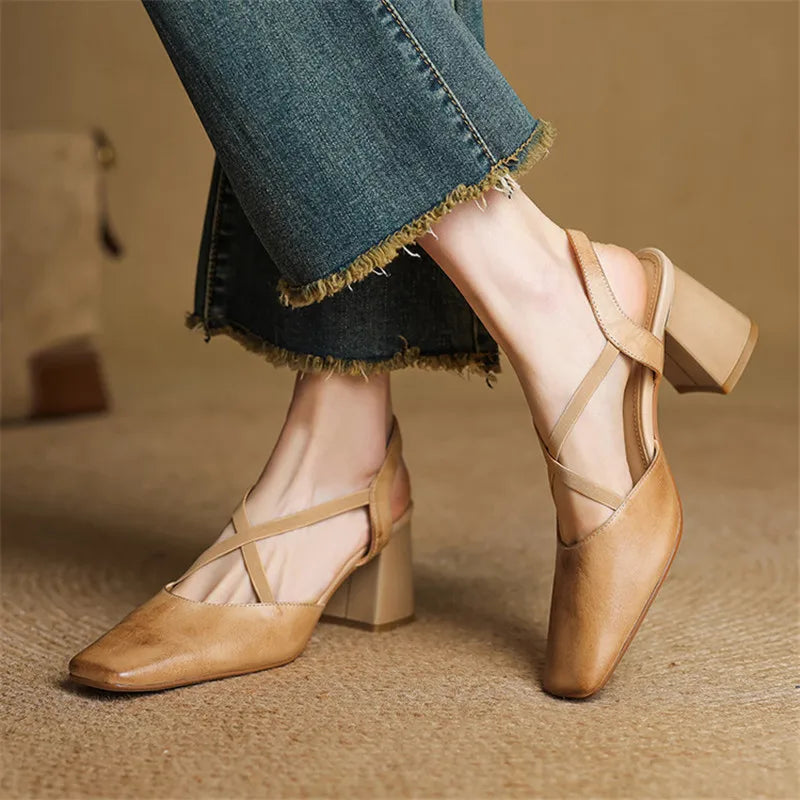 Petra Genuine Leather Heels