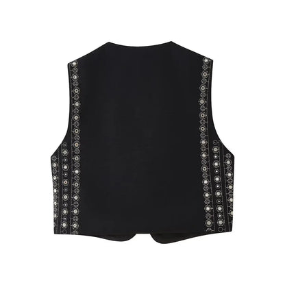 Women's Boho Sequin Vest