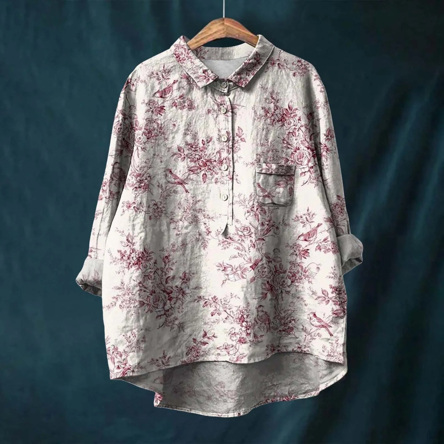 Jasmine | Women Spring Printed Button Top