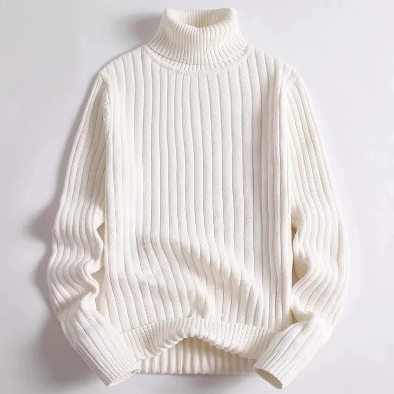 Women's Ribbed Knit Turtleneck Sweater