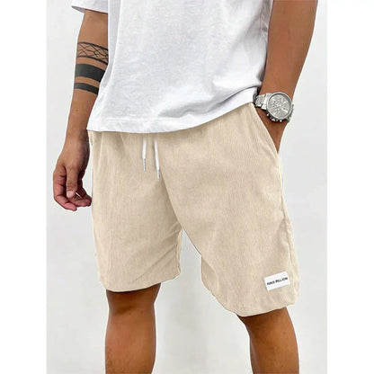 Relaxed Drawstring Cord Shorts