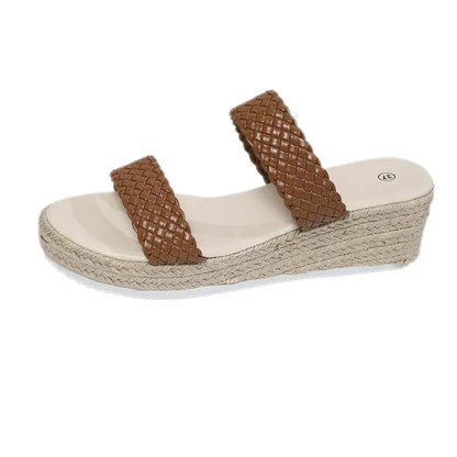 Elle Women's Woven Flat Sandals