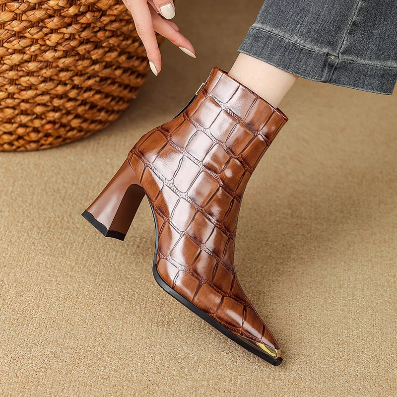 Nysa Genuine Leather Boots