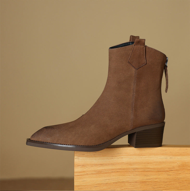 Women's Ankle Boots Block Heel Design