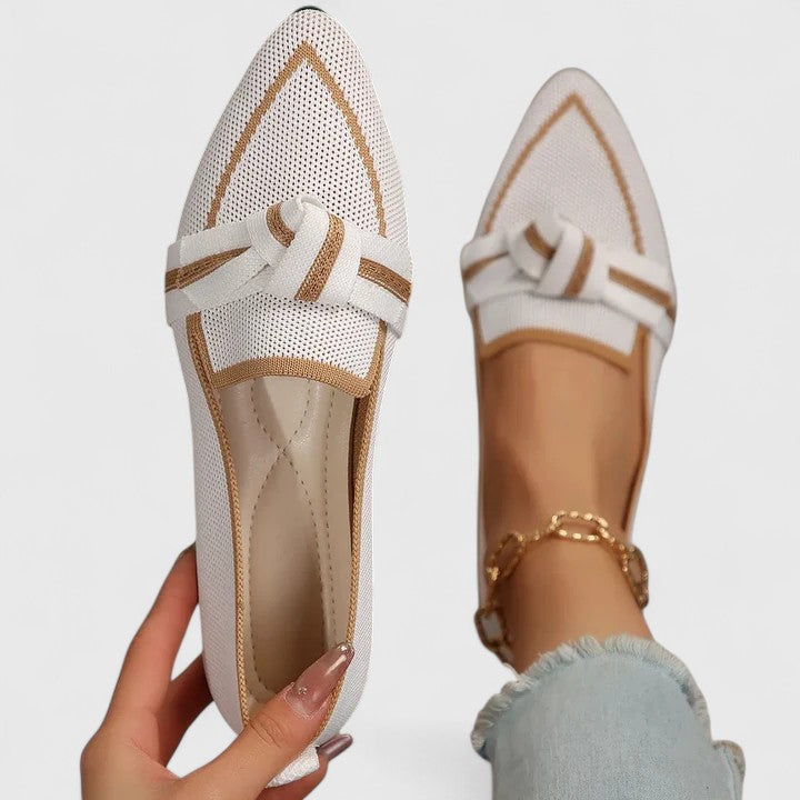 Women’s Orthopedic Pointed Toe Slip-On Loafers Flat Breathable Mesh Casual Shoes