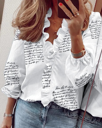 Women's Ruffled Blouse