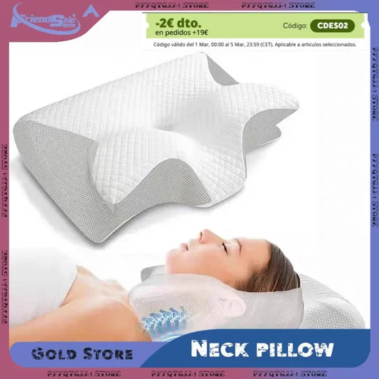 Ergonomic Cervical Pillow Memory Foam Neck Support - 
Fashinoza