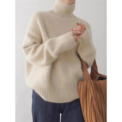 Sofia™ Woolen Turtleneck Sweater - by Cristian Moretti® Caliboot