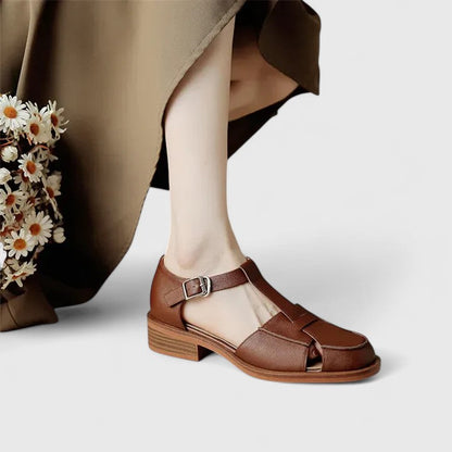 Women's Closed-Toe T-Strap Sandals