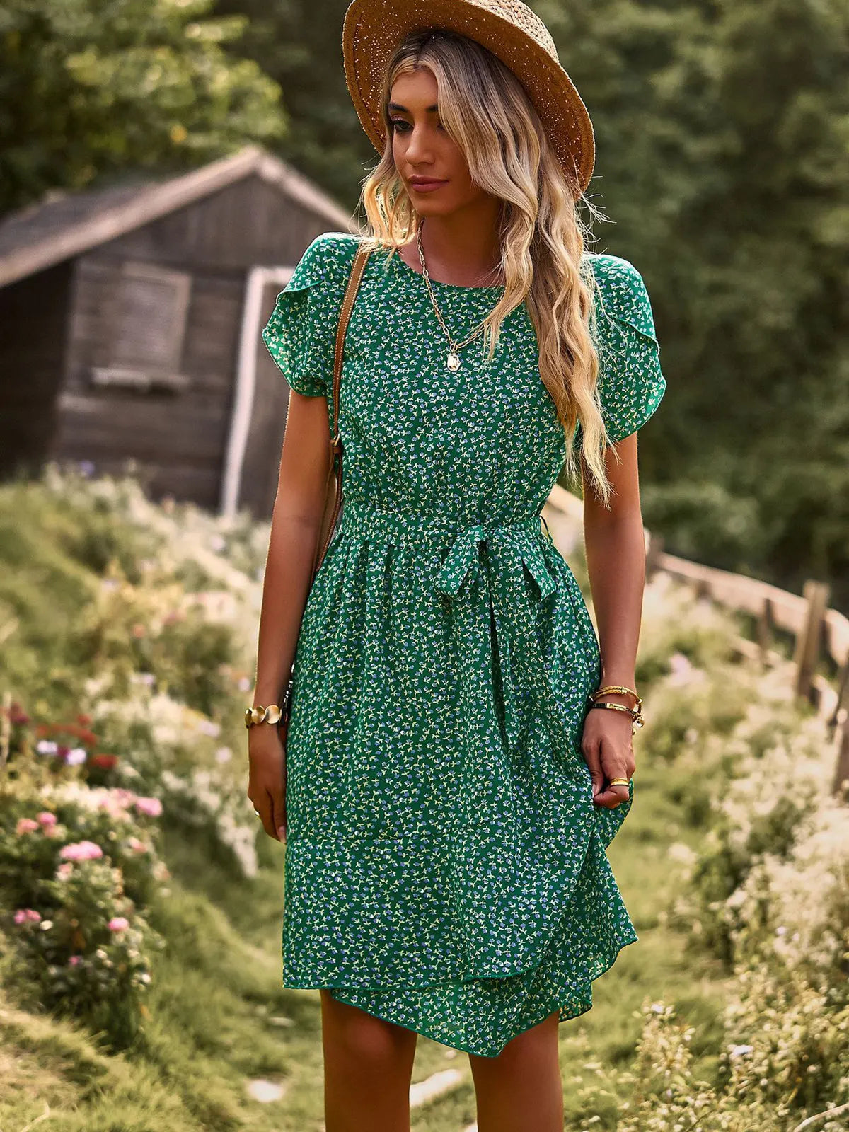 Women's Summer Dress Layered Skirt
