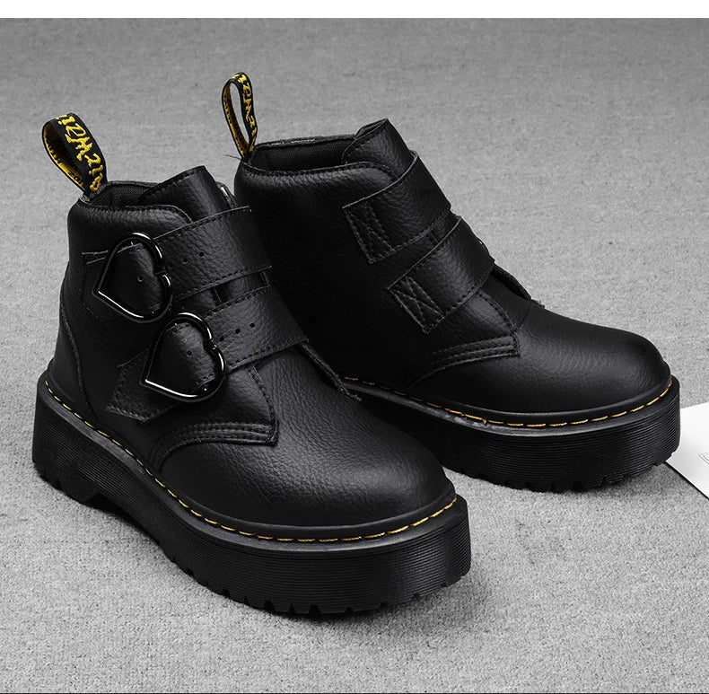 Leather Women's Platform Shoes