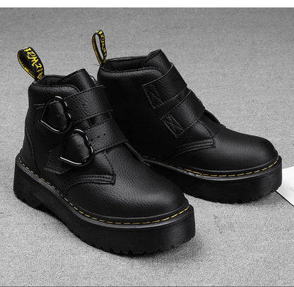 Leather Women's Platform Shoes