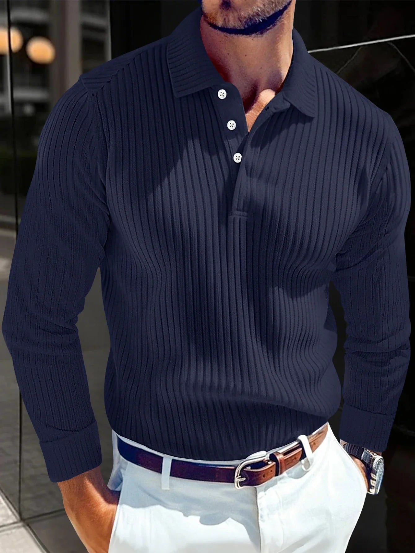 Men's Slim Fit Polo Shirt Cotton