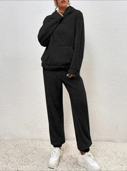 Teddy Hooded Housesuit Ultra Comfortable Cozy Beige