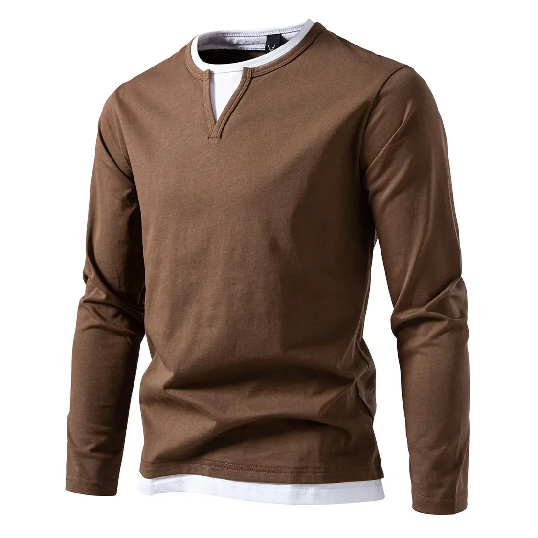 Men's Long Sleeve Henley Shirt