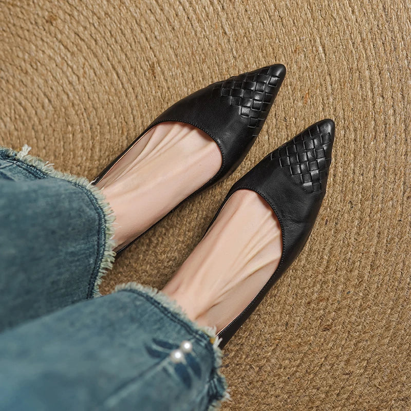 Zelith Genuine Leather Pumps