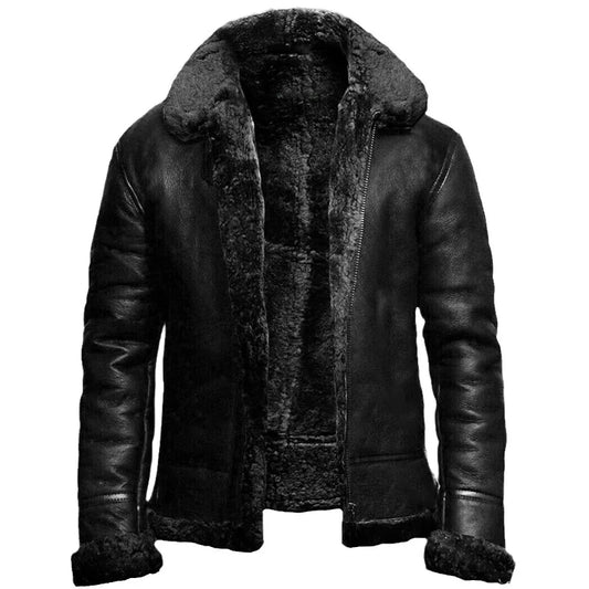 Men's Zip-Up Jacket Structured Collar - Fashinoza