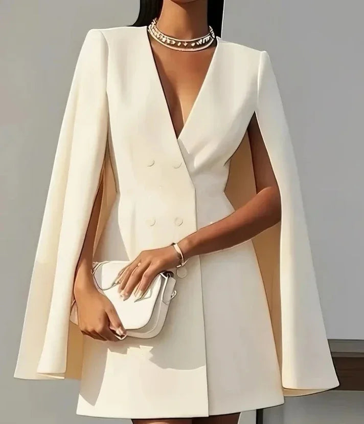 Sadona Women's V-Neck Blazer Dress - 
Fashinoza