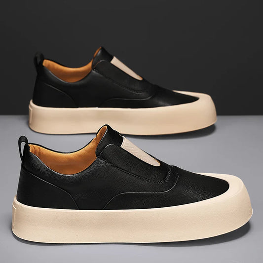 Lusano Men's Leather Sneakers - 
Fashinoza