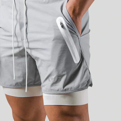 Men's 2-in-1 Sports Pants Versatile Performance