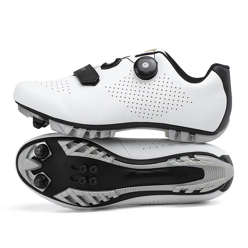 Unisex Mountain Bike Cycling Shoes Self-Locking Breathable Road Bicycle Flat Sneakers