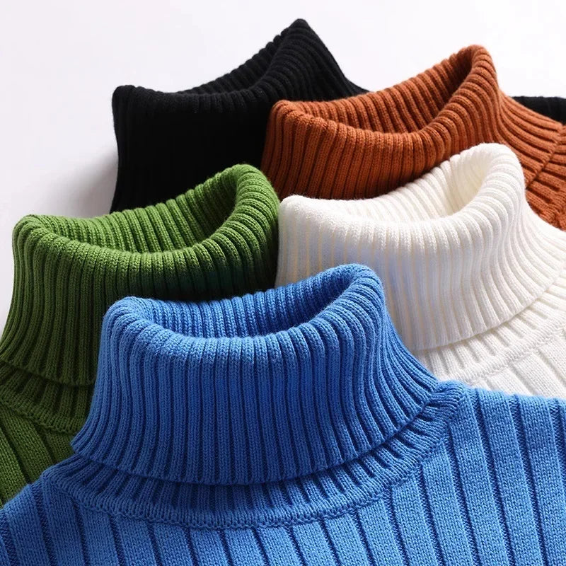 Women's Ribbed Knit Turtleneck Sweater