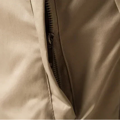 Men's Lightweight Bomber Jacket Zip-Up Ribbed Trim