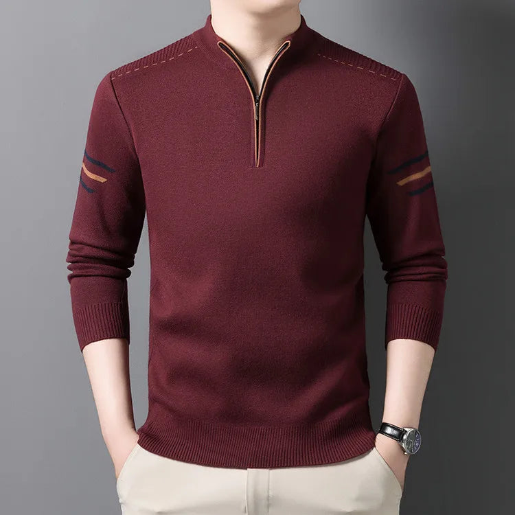 Houston Mens Quarter Zip Sweater