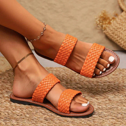 Women's Woven Sandals - Fashinoza