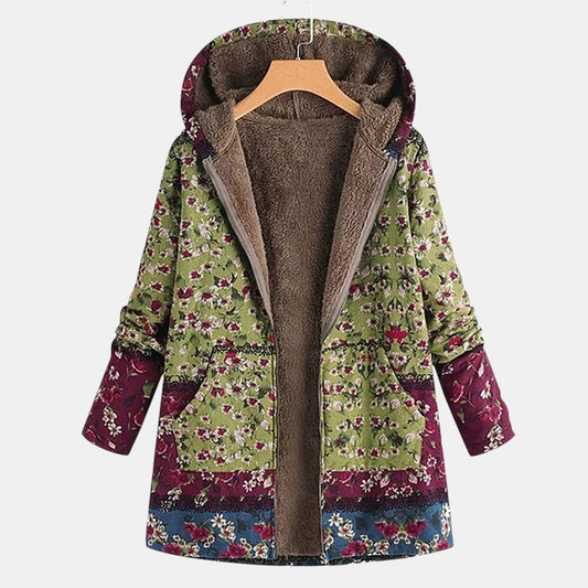 Women's Floral Cottage Coat - Fashinoza