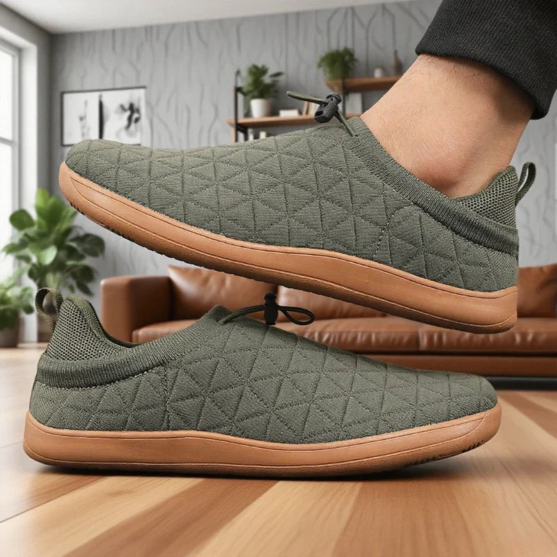 Men's Wide Toe Box Barefoot Shoes Zero Drop Breathable Mesh Minimalist Sneakers