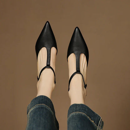Serava Genuine Leather Heels