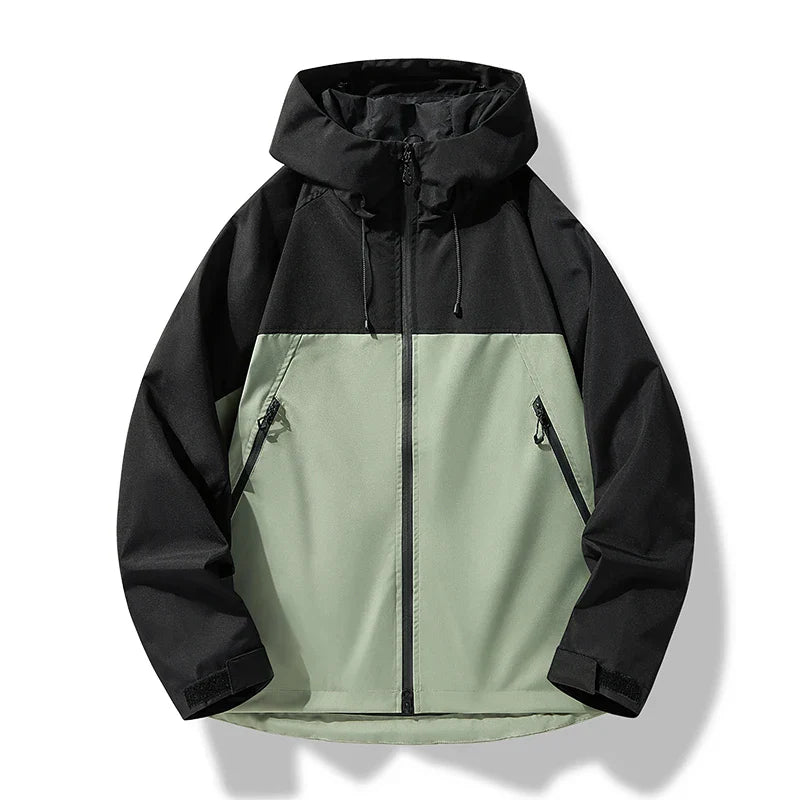 Luke | Men Spring Hooded Zip Front Jacket