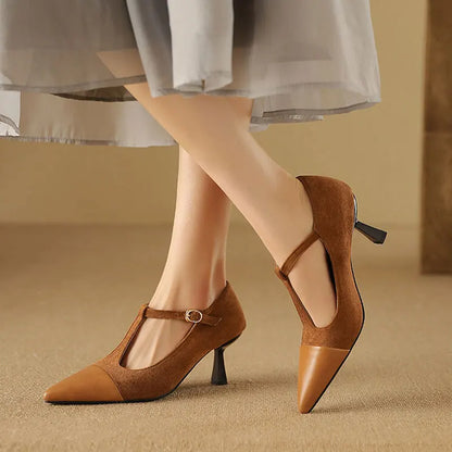 Vistra Leather Heels