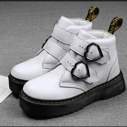 Leather Women's Platform Shoes