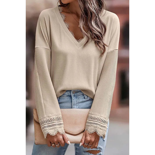 Women's Lace Sweater Elegant - Fashinoza